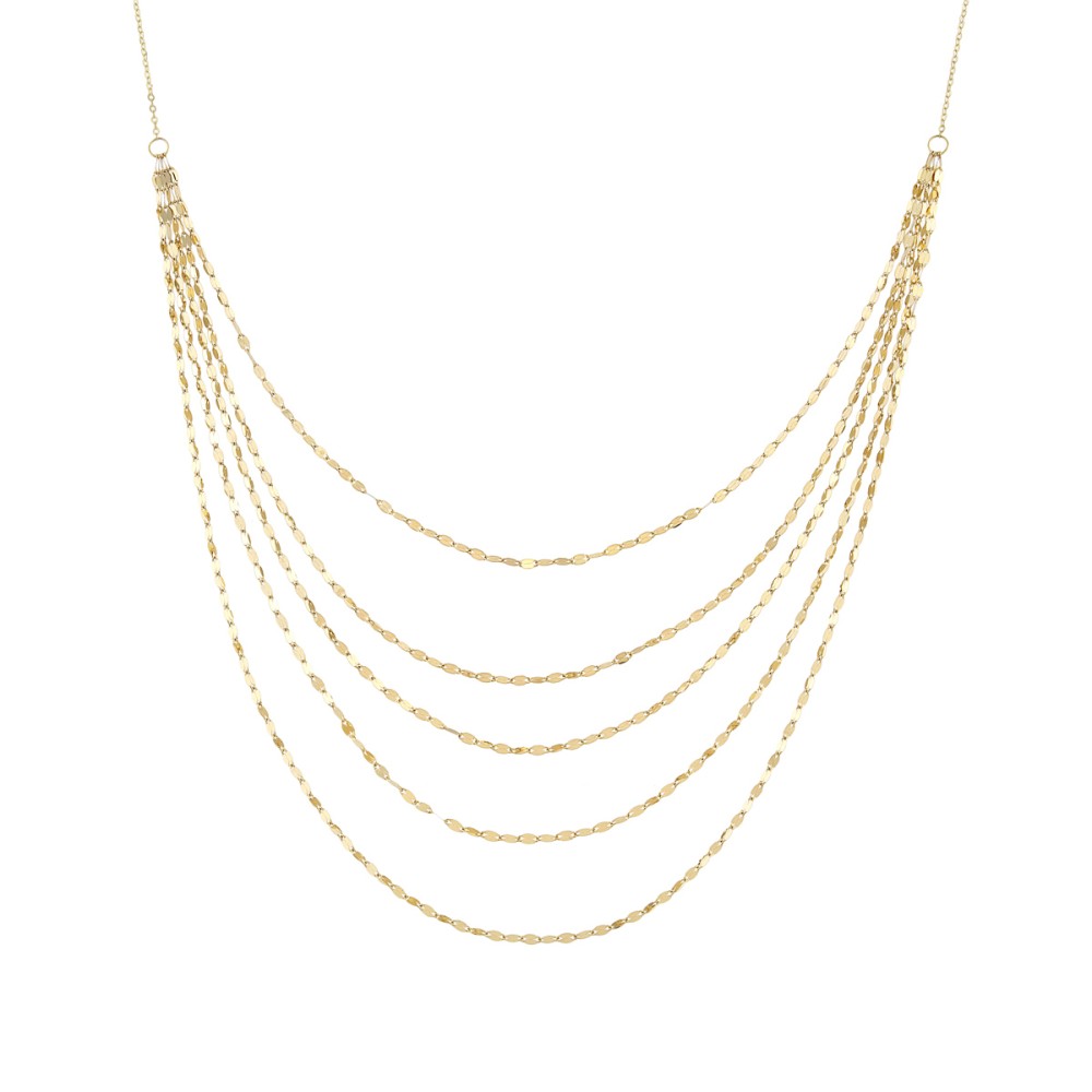 Gold 14ct. Multi-chain necklace