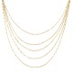 Gold 14ct. Multi-chain necklace