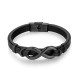 Stainless Steel. Black ip infinity bracelet