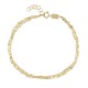 Gold 14ct. Triple chain bracelet