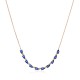 Sterling silver 925°. Chain and teardop CZ necklace