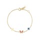 Gold 9ct. Girls' bracelet with charms