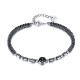 Stainless Steel. Anchor and hematite bracelet