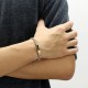 Stainless Steel. ID boxchain bracelet