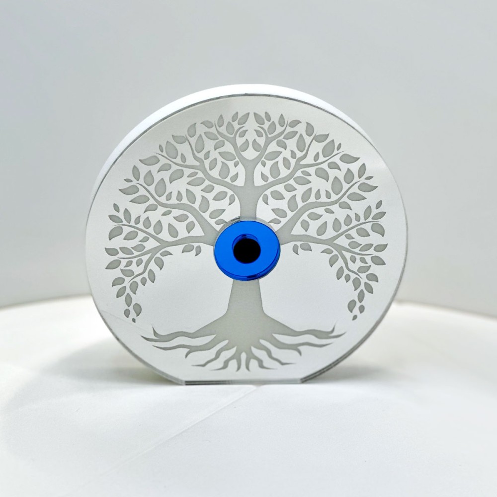 Plexiglass. Tree of life and evil eye