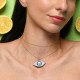 Sterling silver 925°. Mati ceramic necklace