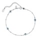 Sterling silver 925°. Ankle bracelet with mati