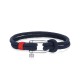 Stainless Steel. Nautical cord bracelet