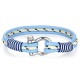 Stainless Steel. Nautical cord bracelet