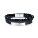 Stainless Steel. Triple men's bracelet