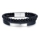 Stainless Steel. Triple men's bracelet