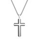 Stainless Steel. Cross black IP