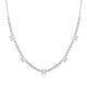 Sterling silver 925°. Riviera necklace with CZ