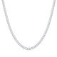 Sterling silver 925°. Riviera necklace with CZ