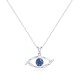 Sterling silver 925°.  Mati pendant with CZ