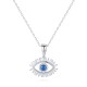 Sterling silver 925°.  Mati pendant with CZ