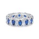 Sterling silver 925°. Eternity ring with CZ