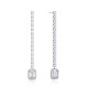 Sterling silver 925°. Riviera drops with CZ