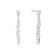 Sterling silver 925°. Drop earrings with CZ