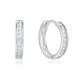 Sterling silver 925°. Hoops with CZ