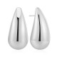 Stainless Steel. Teardrop studs