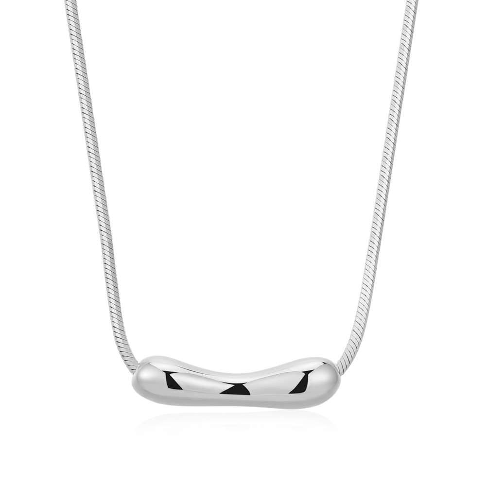 Stainless Steel. Bone shaped pendant