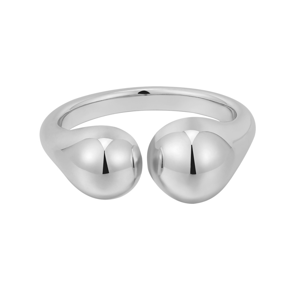 Stainless Steel. Double sphere ring