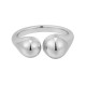 Stainless Steel. Double sphere ring