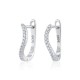 Sterling silver 925°. Wavy hoops