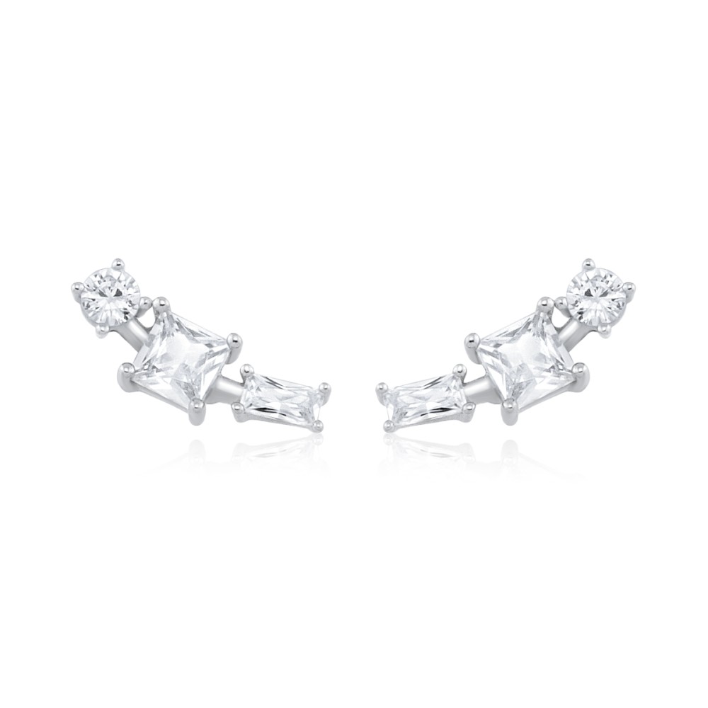 Sterling silver 925°. Cuffs with CZ