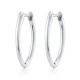 Sterling silver 925°. V shaped hoops