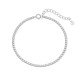 Sterling silver 925°. Riviera bracelet.