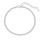 Sterling silver 925°. Riviera bracelet.