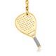 Stainless Steel. Padel racket keychain