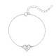 Sterling silver 925°. Heart bracelet