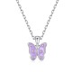 Sterling silver 925°. Butterfly pendant