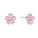 Sterling silver 925°. Flower stud earrings