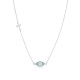 Sterling silver 925°. Mati and cross necklace