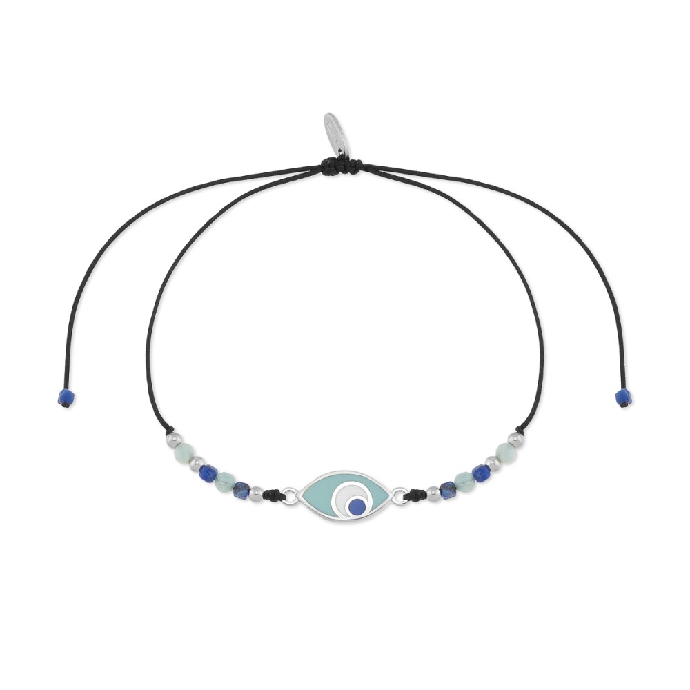 Sterling silver 925°. Mati and bead bracelet